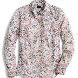J. Crew Liberty Slim Perfect Shirt Shepherdly Song